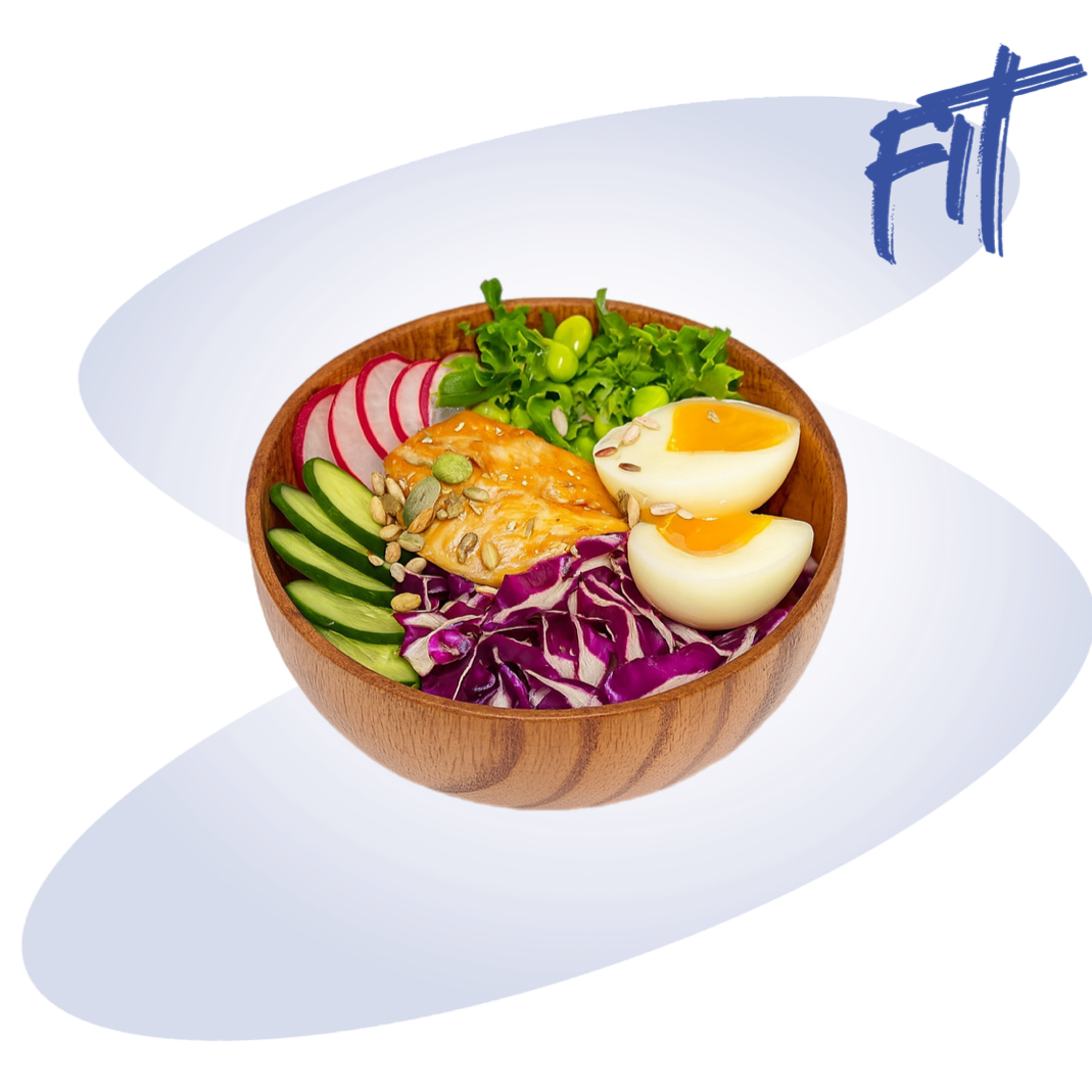 Поке с курицей терияки