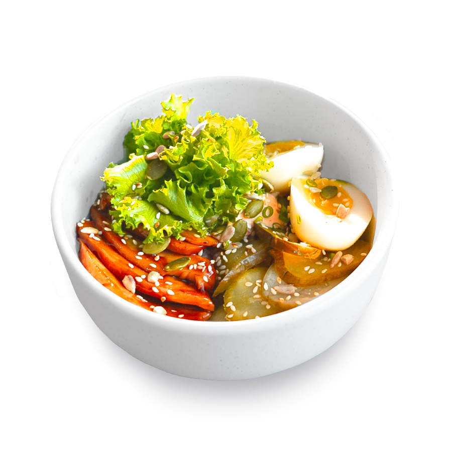 Жареный рис с курицей терияки