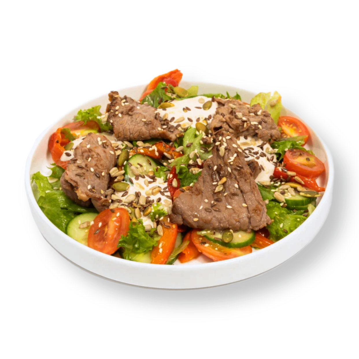 Салат с говядиной и картофелем