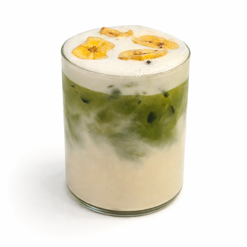 Айс матча-латте банан